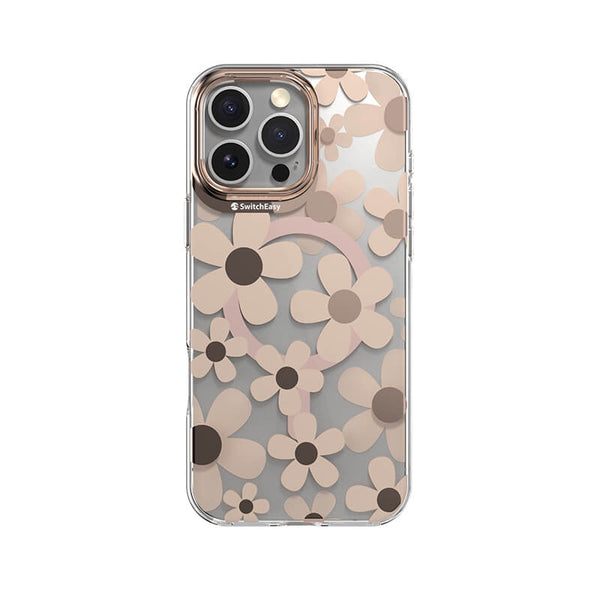 iPhone 16 Pro Max Fleur 3D Patterned Series Shockproof MagSafe Phone Case Rose