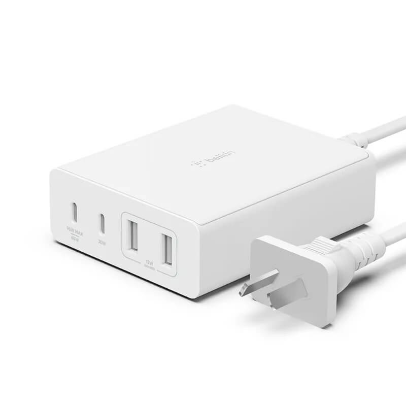 Belkin 108W 4-YSB Port GaN Desktop Charger With Intelligent Power Sharing