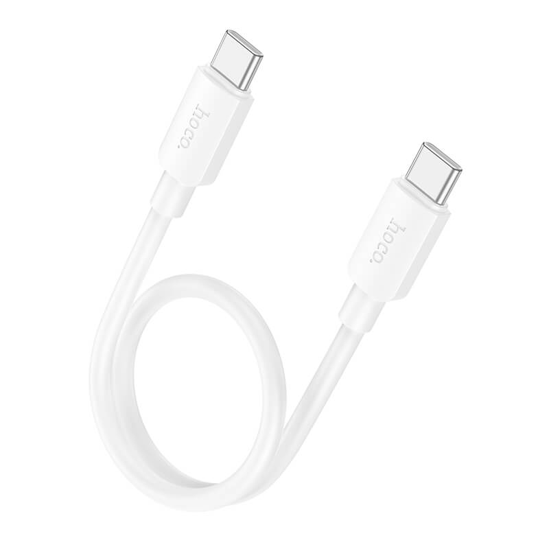 hoco PVC Universal Type-C to Type-C 60W Fast Charging Data Cable 25cm X96