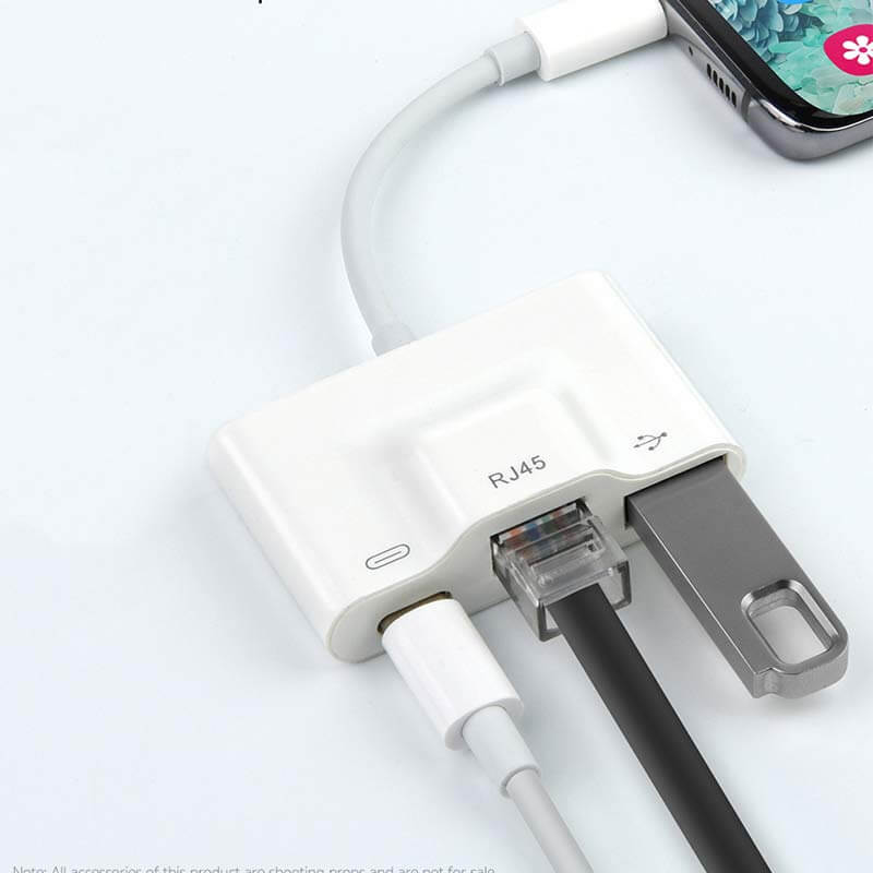 Mobie 3-in-1 Type-C HUB (Type-C to USB+Ethernet+USB) MacBook/Phone Available 33014