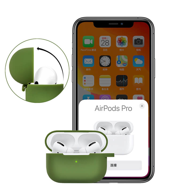 Coteci Intergrated Silicone AirPods Pro Case CS8143