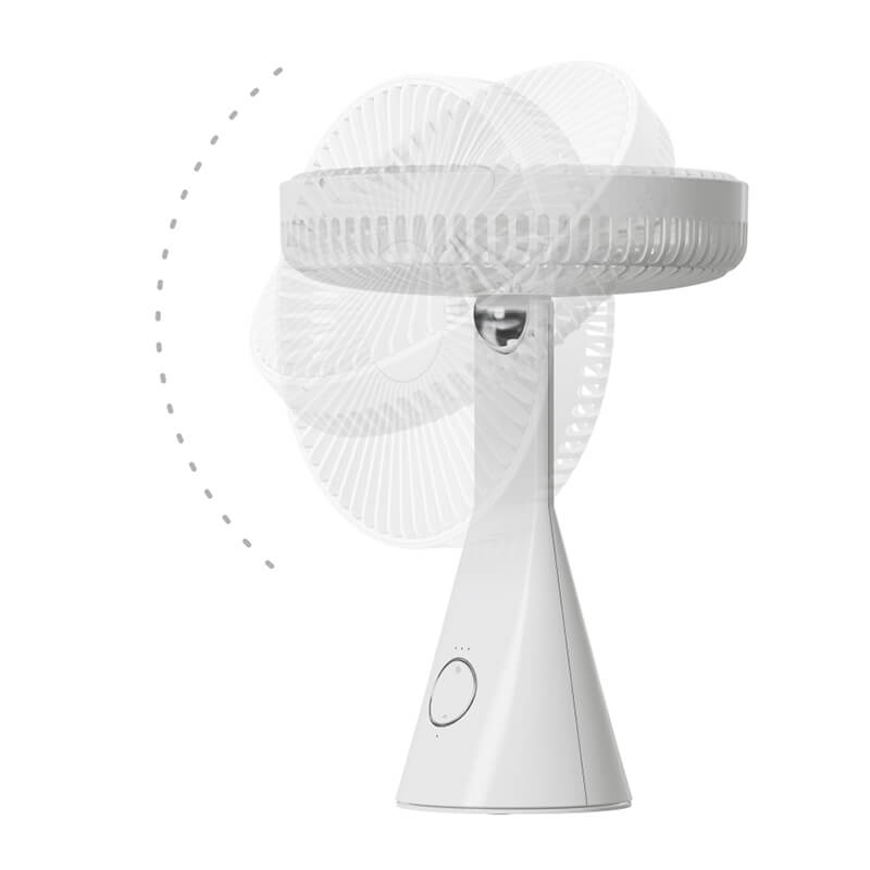 Mobie Portable Desk Compact & Stylish Fan with Wide-Angle Auto Swing White