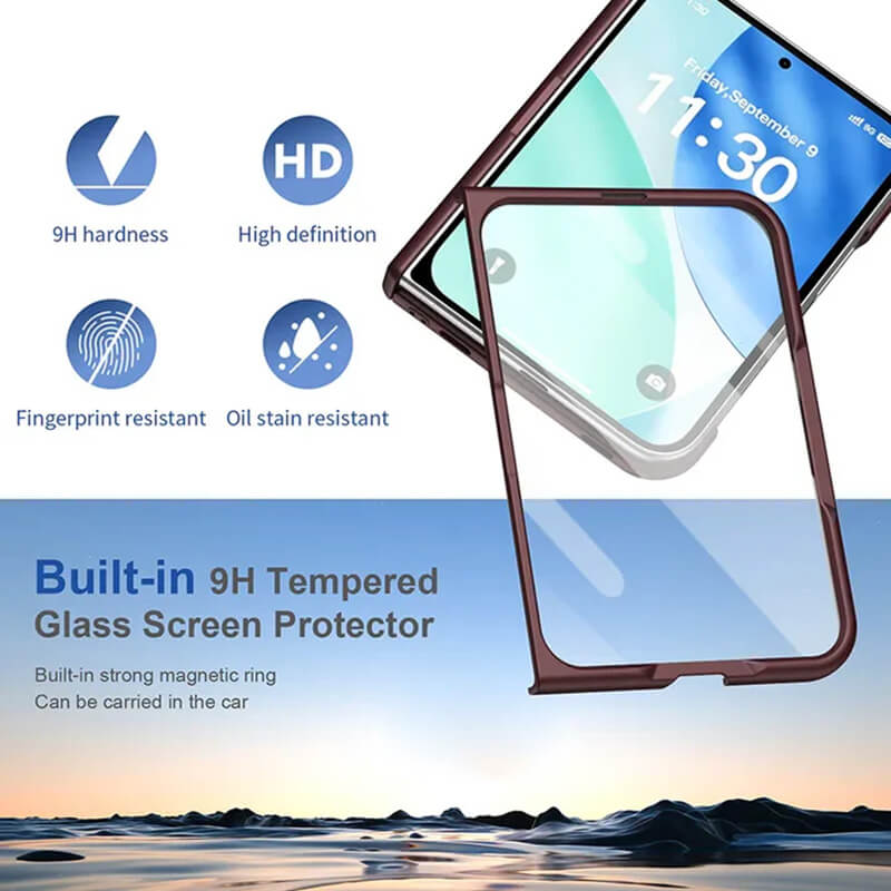 Snap Pro Magnetic case with Outer Screen Protector Compatible with iPhone Duo