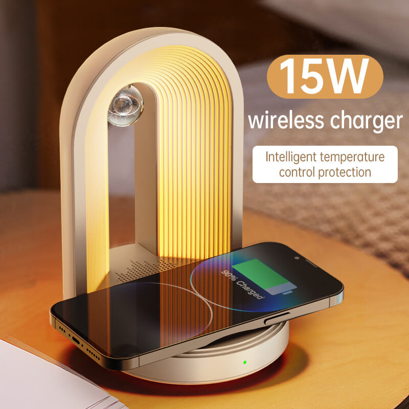 Mobie 15W Wireless Charger Bluetooth Speaker Night Lamp U3