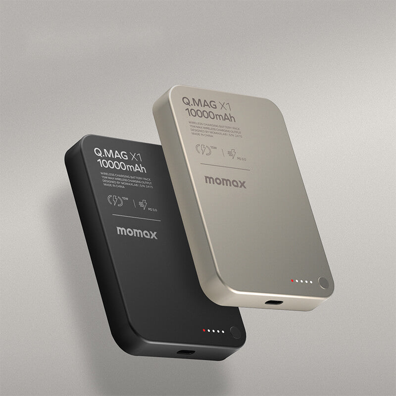 Pre Order | Momax Ultra Thin 20W Magsafe Wireless Power Bank 10000mAh Natural Titanium