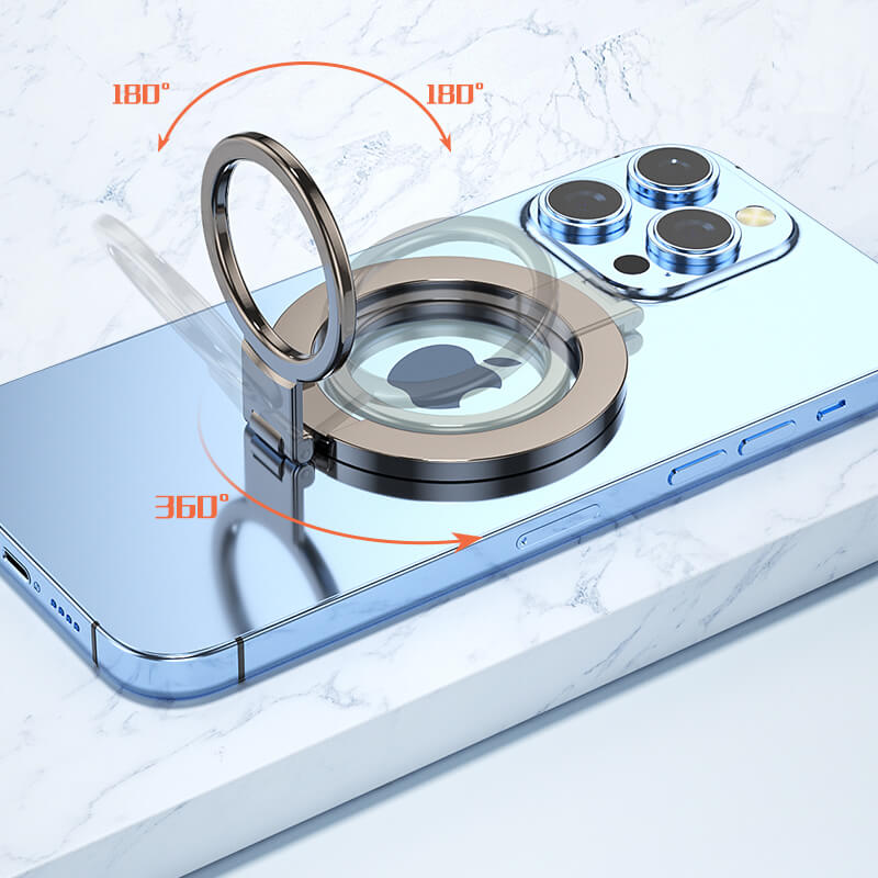 Mobie Zinc Alloy Magnetic Phone Grip 360° Ring Stand Z125 GUN Color