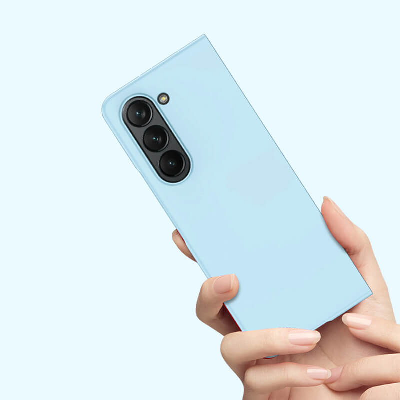 Samsung Galaxy Z Fold 7 2025 Slim Style Minimalist Phone Case Blue