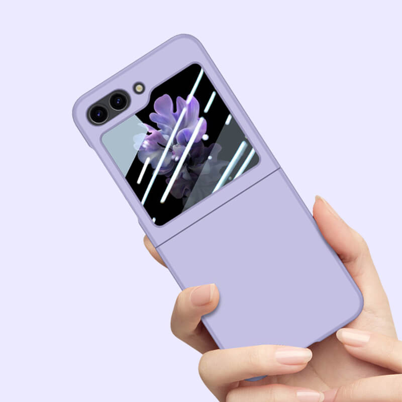 Samsung Galaxy Z Flip 6 Slim Style Minimalist Phone Case Purple