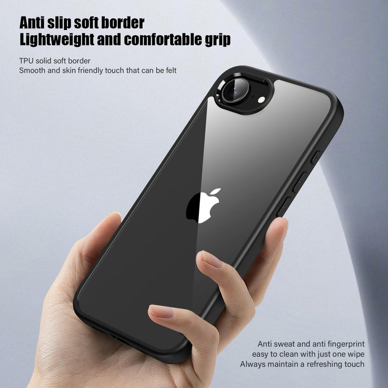 iPhone 16e CrystalGuard Series Transparent Shockproof Phone Cover