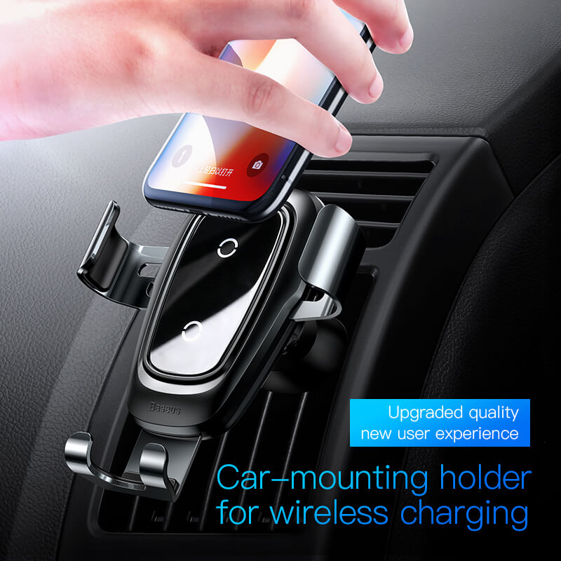 Mobie Metal Wireless Charger Gravity Car Mount Holder 10W WXYL B0A