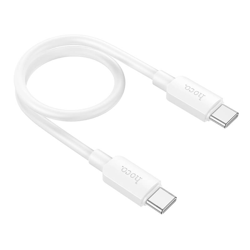 hoco PVC Universal Type-C to Type-C 60W Fast Charging Data Cable 25cm X96