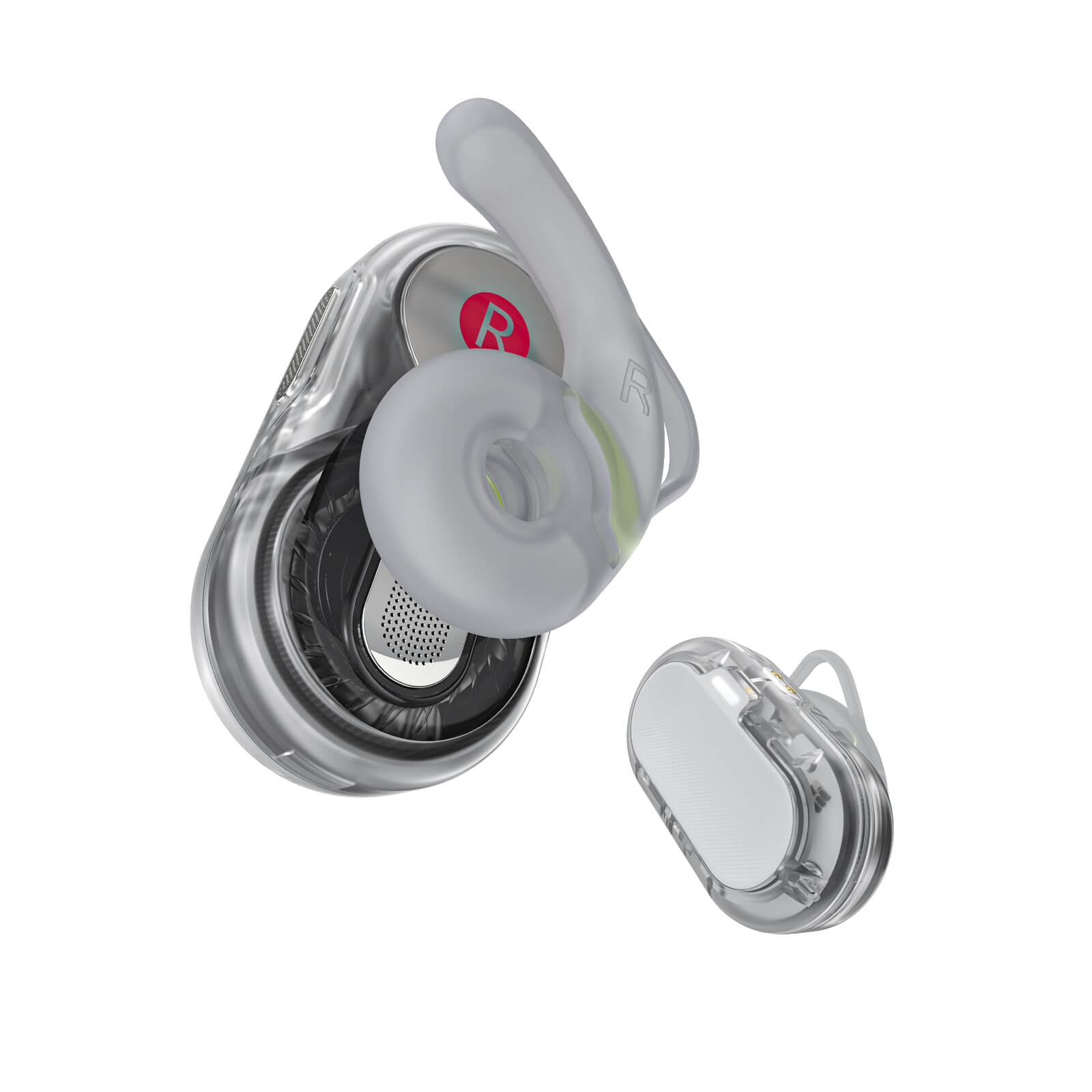 Acefast Comfort Breathable Earbuds ENC Noise Canceling Wireless Earphones White