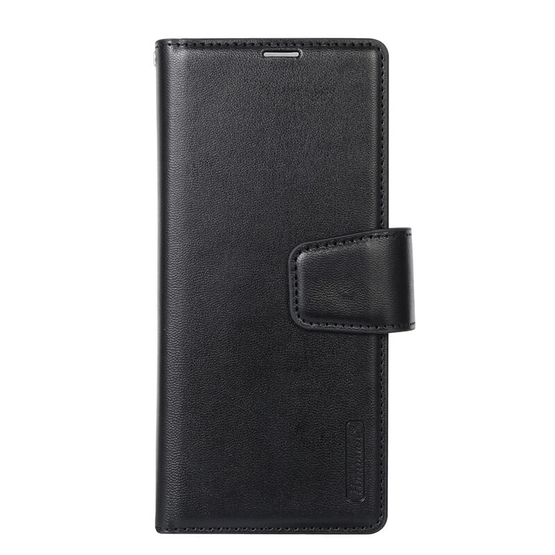 Samsung Galaxy Z Fold 6 Hanman Leather Wallet Phone Case Black