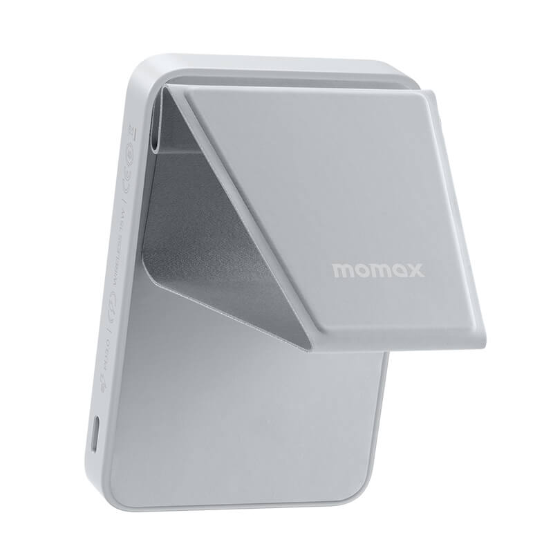 Momax Strong Magsafe Wireless Power Bank with Stand 5000mAh 20W Grey