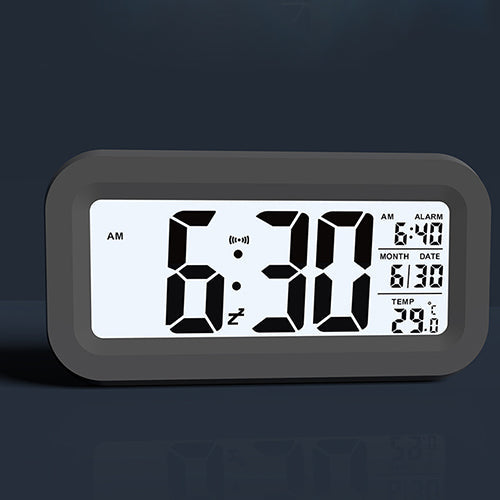 Mobie LCD Alarm Clock Digital Display Temperature Intelligent Photosensitivity