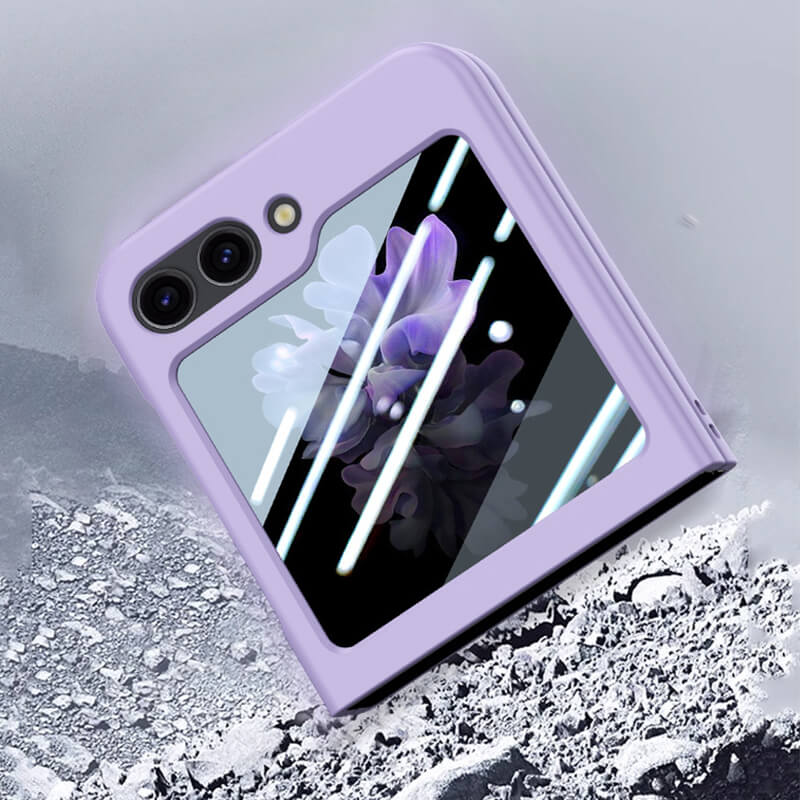 Samsung Galaxy Z Flip 6 Slim Style Minimalist Phone Case Purple