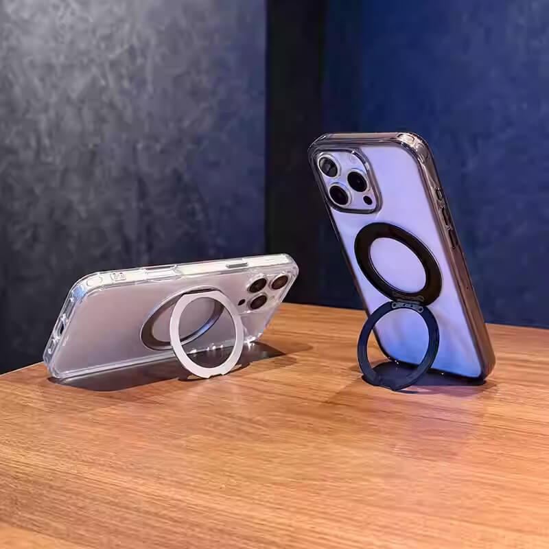 iPhone 16 360° Rotating Magnetic Ring Stand Case