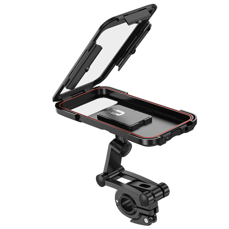 hoco. Bicycle & Motorcycle Fully Enclosed Waterproof Mobile Phone Holder CA101 Black