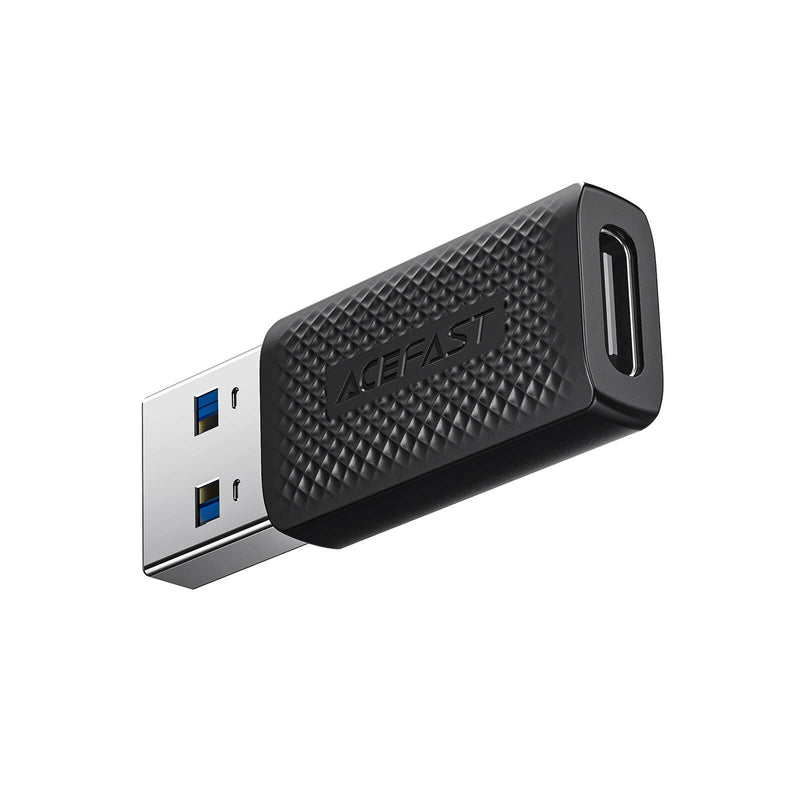 Acefast Charge & Transfer USB Male to Type-C Female Adapter USB 3.0 J2 Black