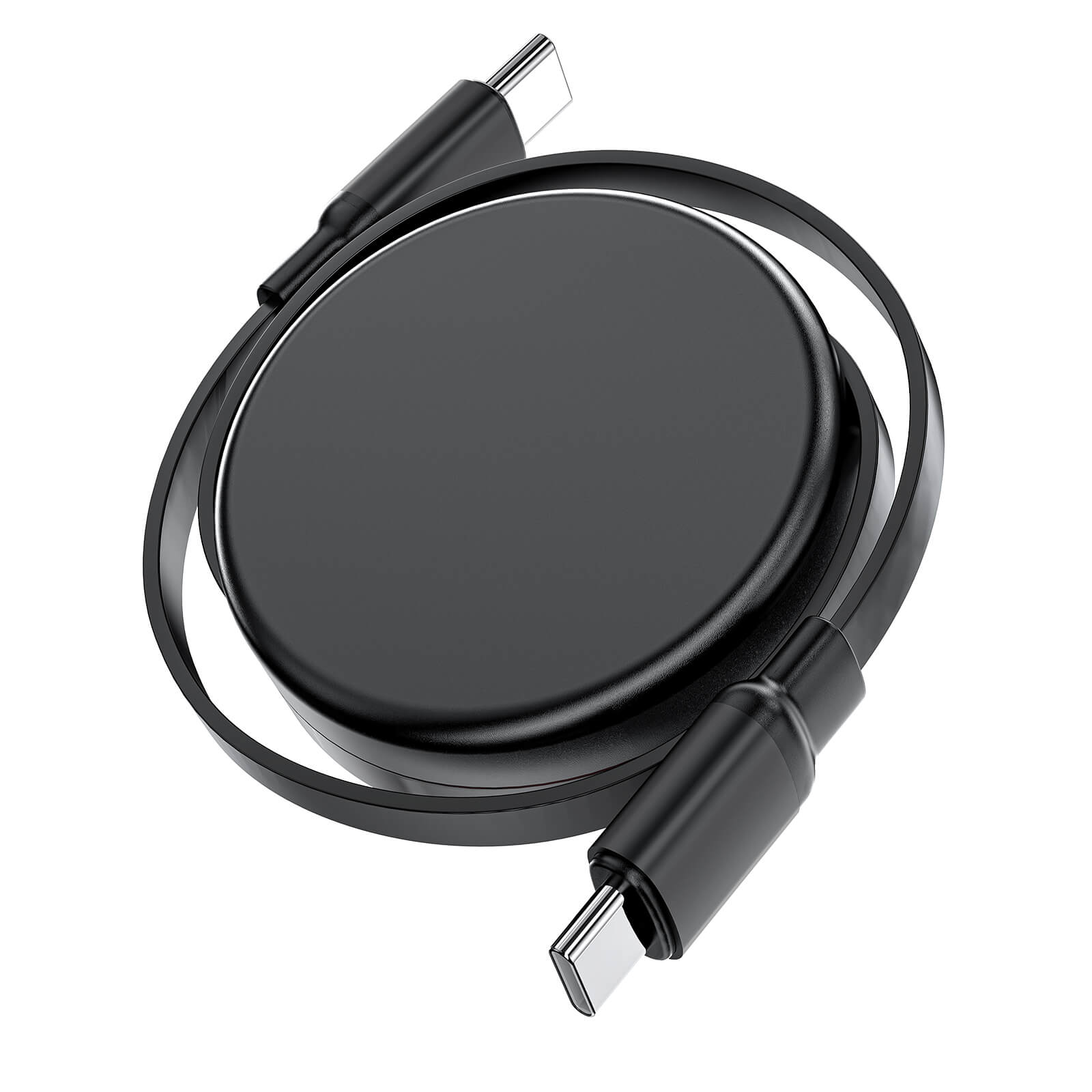 Acefast Type-C to Type-C Retractable Fast Charging Cable 60W 0.8m Black