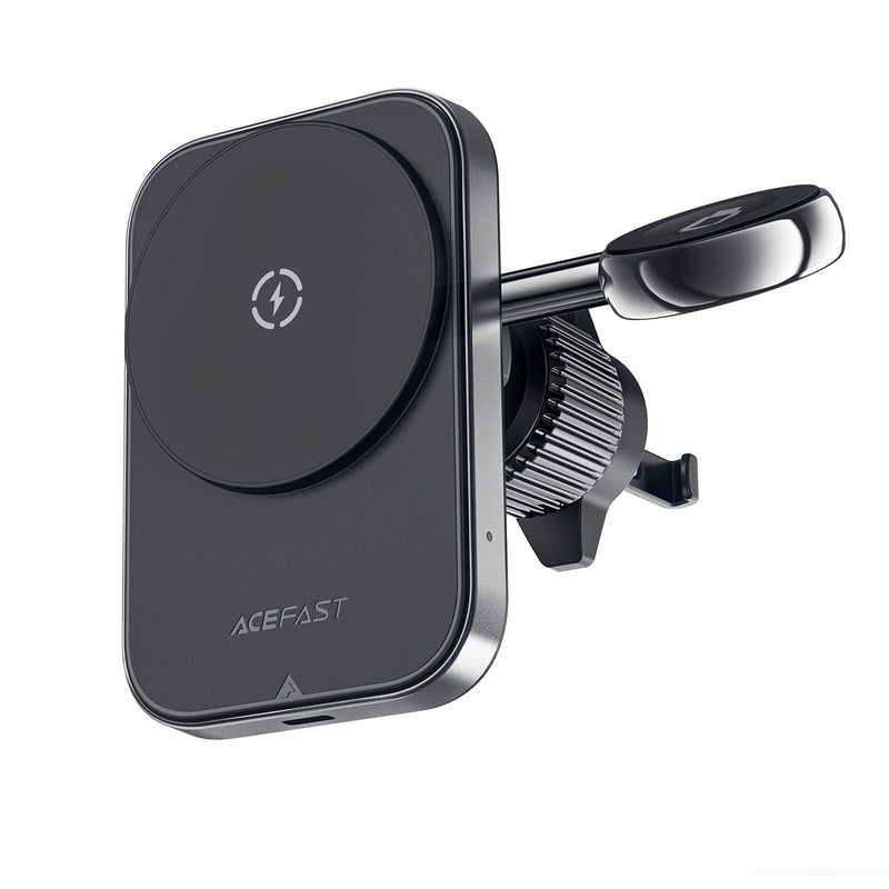 AceFast 2 in 1 Car Magnetic Wireless Watches Phones Charging Stand D18 Black