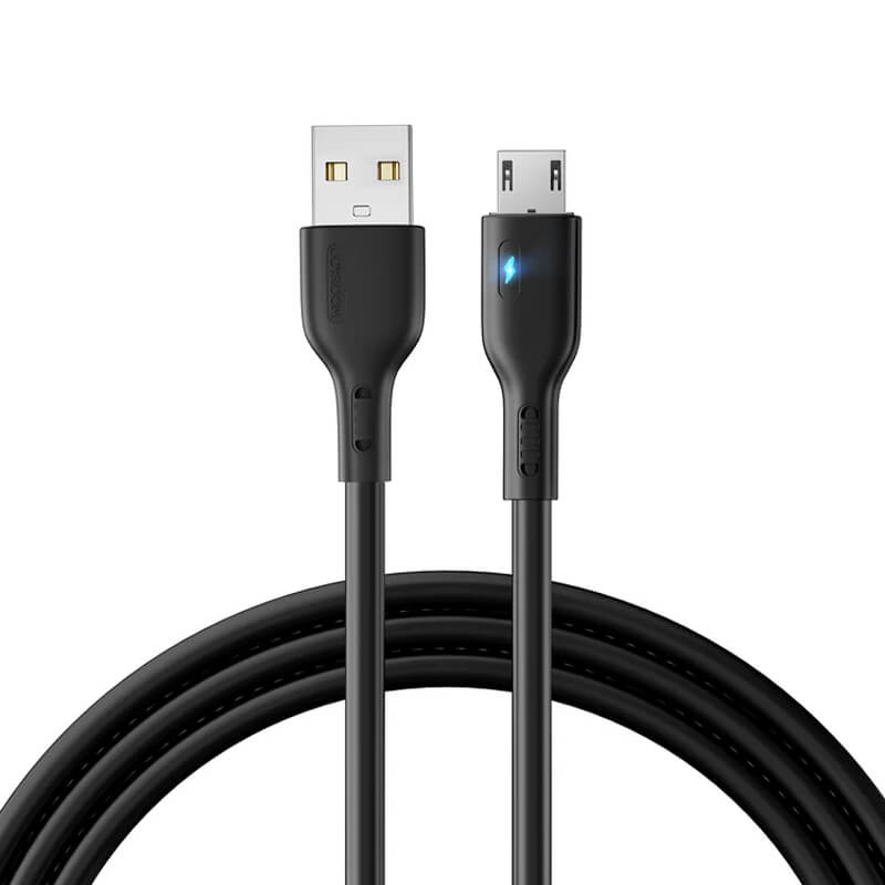 Joyroom 20W Fast Charging Cable USB-A to Type-C 2m LED Indicator Black