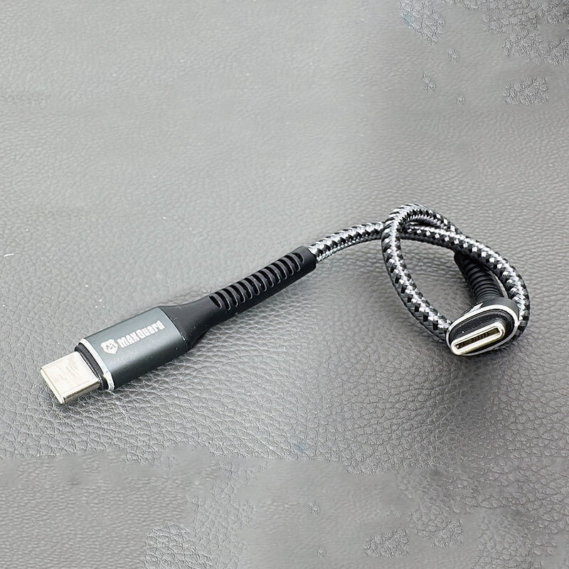 Maxguard Type-C to Type-C PD 65W Braided Fast Charging Cable 25cm Black