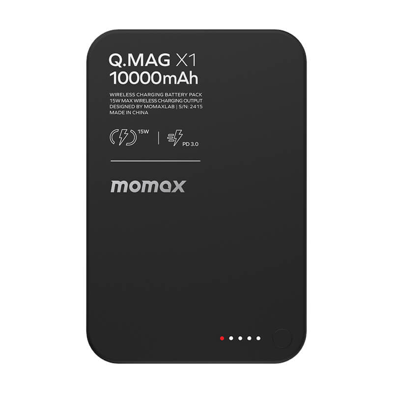 Pre Order |  Momax Ultra Thin 20W Magsafe Wireless Power Bank 10000mAh Black