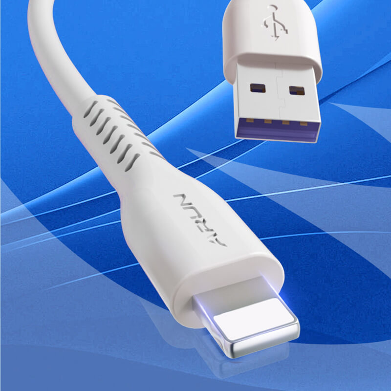 Mobie USB to Lightning Powerflash Series Fast Charging Data Cable 6A 1M White