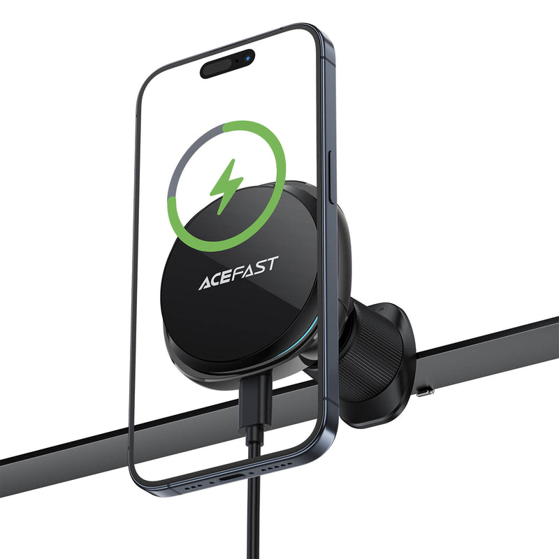 Acefast Fast Wireless Car Charger Magnetic Car Mount Holder 15W D31 Black