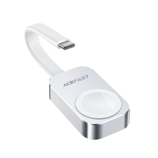 Acefast Apple Watch Mini Magnetic Wireless Charger With Type-C Cable E21 White