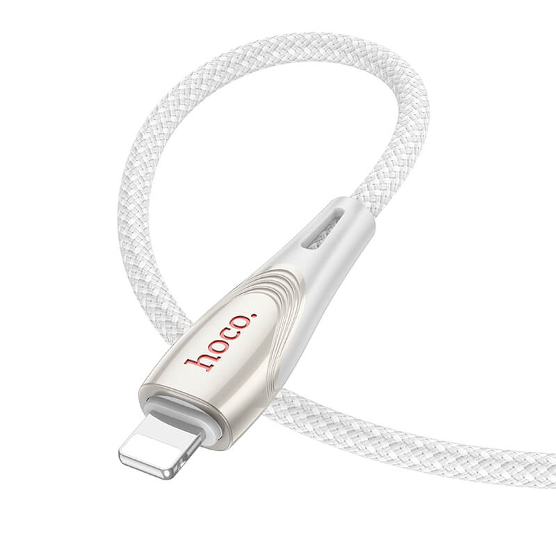 hoco Nylon Braided Lighting to USB-A 2.4A Charging Data Cable 1.2m U133