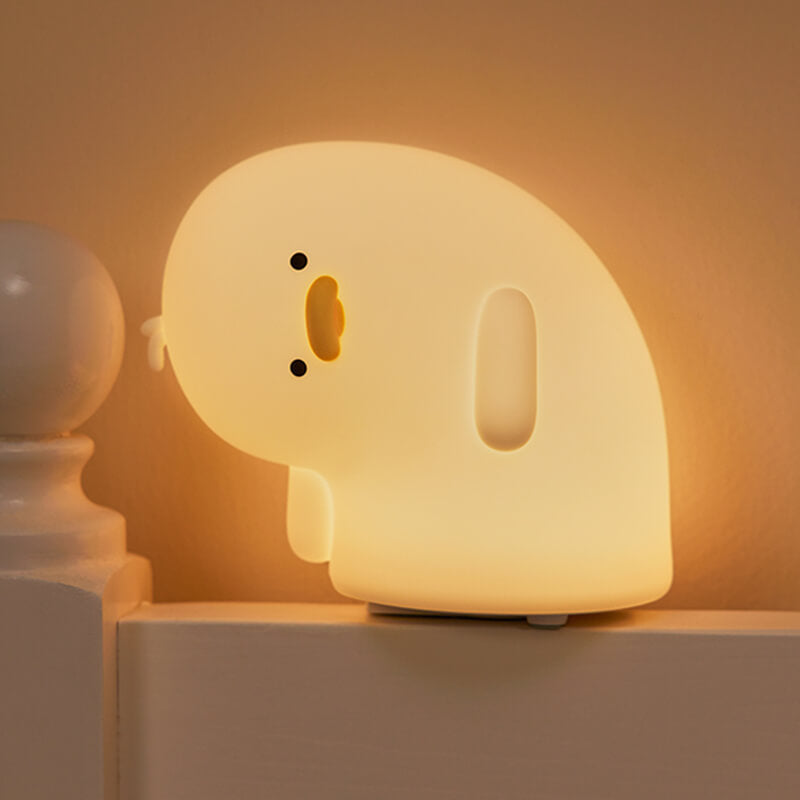 Mobie Adorable Crooked-Neck Duck Silicone Touch Night Light White