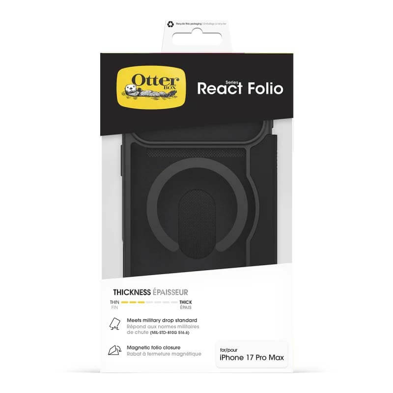 OtterBox iPhone 17 Pro Max React Folio MagSafe Case