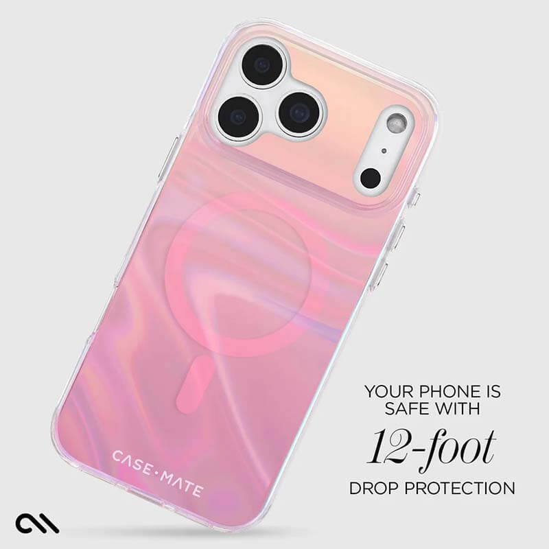 Case-Mate iPhone 17 Pro Max Peach Bubble Magsafe Case
