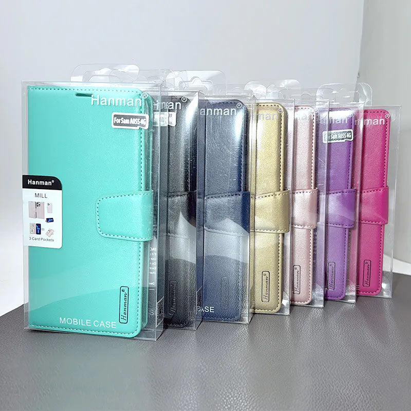 iPhone 17 Pro Max Hanman Mill Series Leather Wallet Flip Case