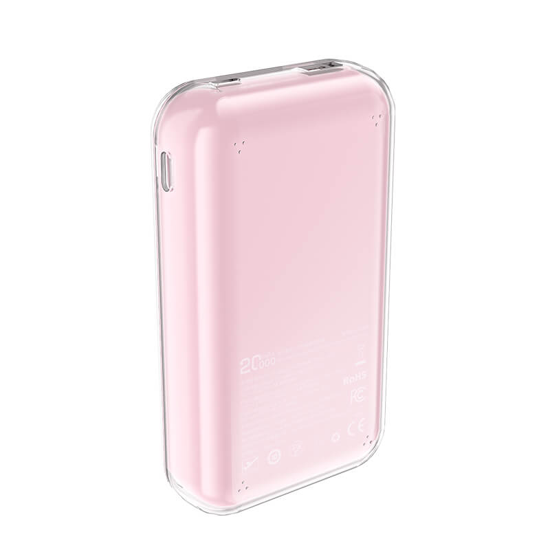 Acefast 30W 20000mAh Fast Charging Power Bank LED Display M2 Pink