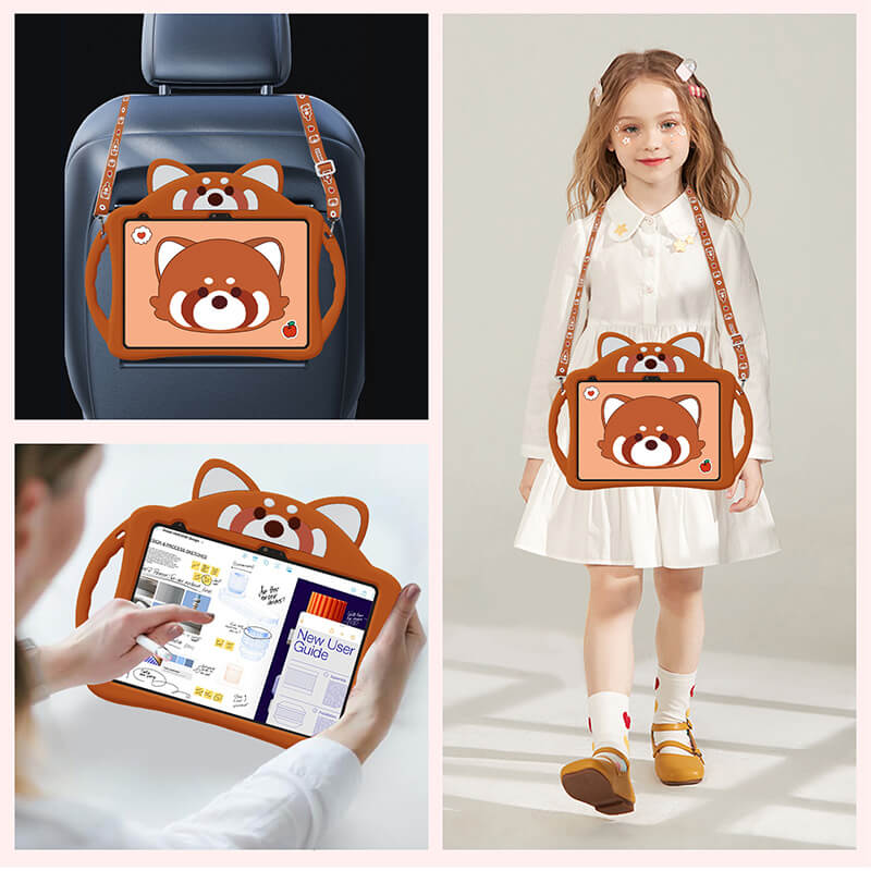 iPad Pro 9.7 2016 Lesser Panda Protection Case with Foldable Kickstand