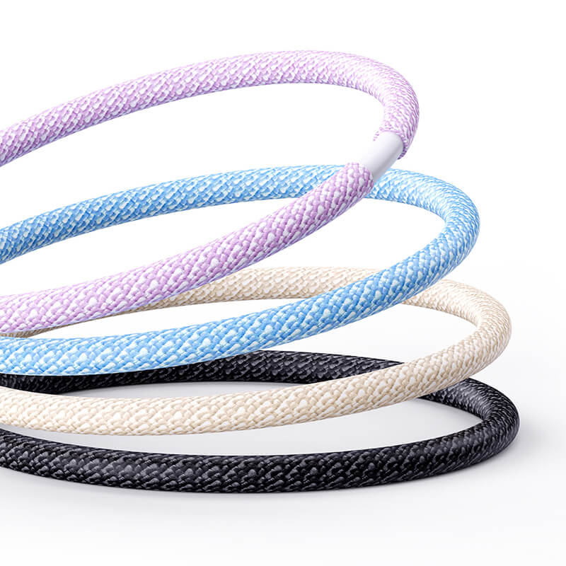 Rock Transparency USB to Lightning Fast Charge Data Cable 12W 1.2m Z21 Purple