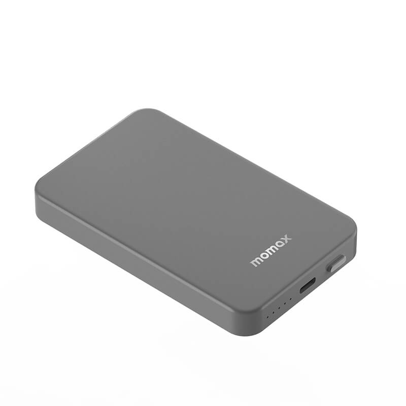 Momax Ultra Slim Magsafe Wireless Power Bank 5000mAh 20W Grey