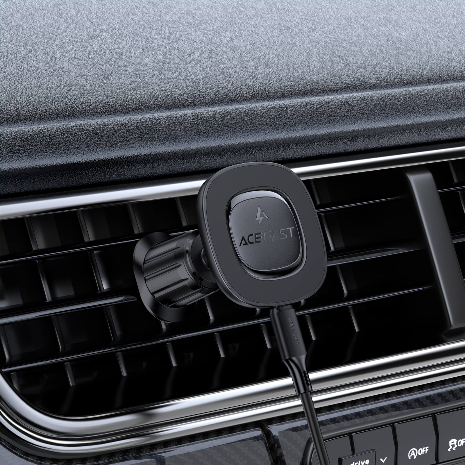 Acefast 15W Wireless Charging Magnetic Car Air Vent Phone Holder D46