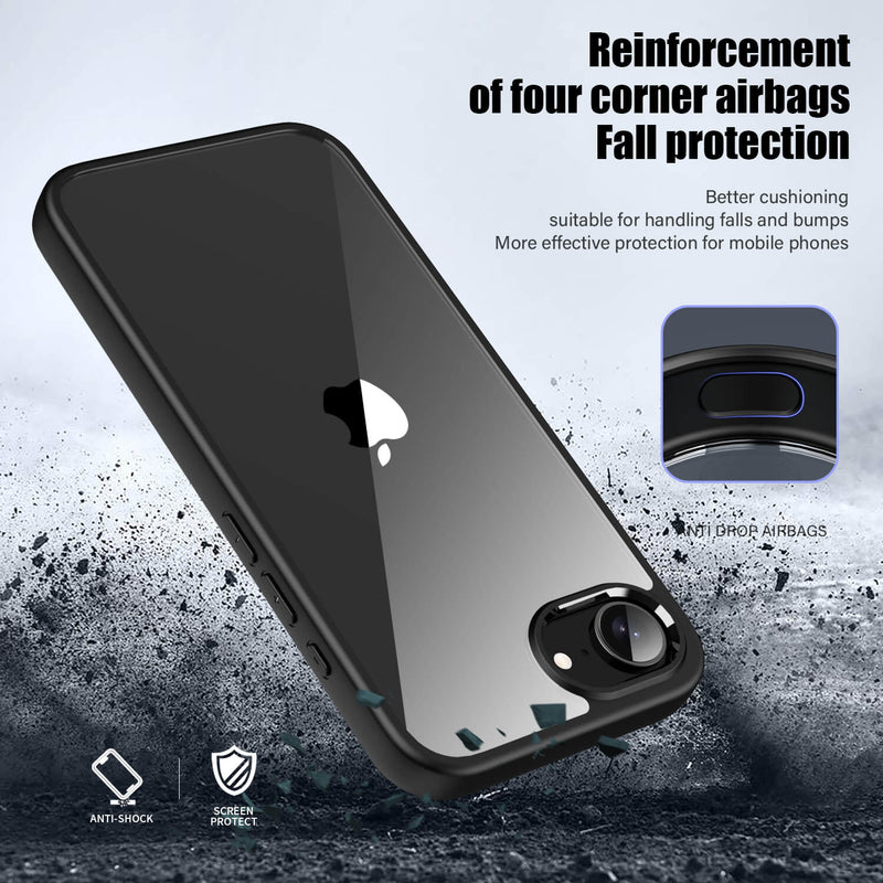 iPhone 16e CrystalGuard Series Transparent Shockproof Phone Cover