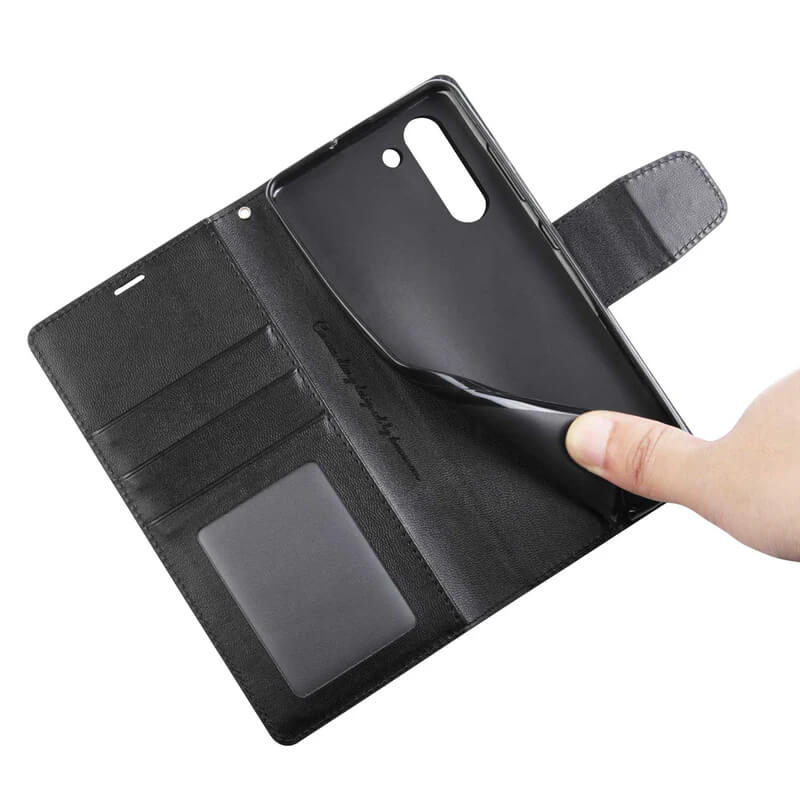 Samsung Galaxy S25 Edge 2025 Hanman Mill Series Leather Wallet Flip Case