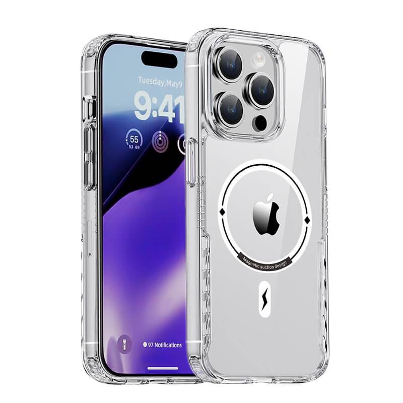 iPhone 15 GlimmerLine Series Transparent Magsafe Phone Case