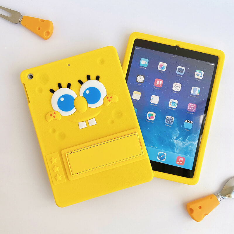 iPad Air 1th 9.7" 2013  Q Uncle Spongebob Silicone iPad Case