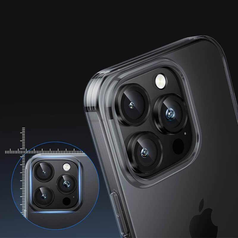 iPhone 12 Pro Max 9H Multicolor Tempered Glass Individual Camera Lens Cover Protector Grey