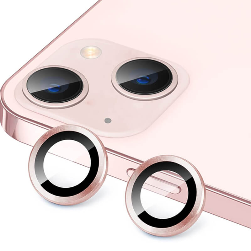 iPhone 12 Pro Max 9H Multicolor Tempered Glass Individual Camera Lens Cover Protector Pink