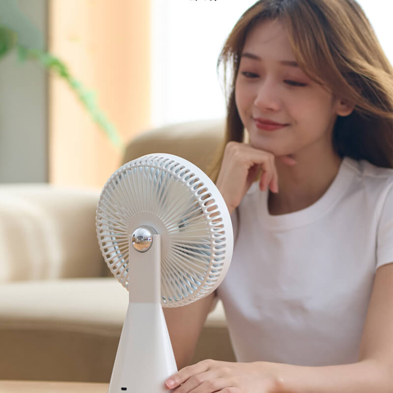 Mobie Portable Desk Compact & Stylish Fan with Wide-Angle Auto Swing White