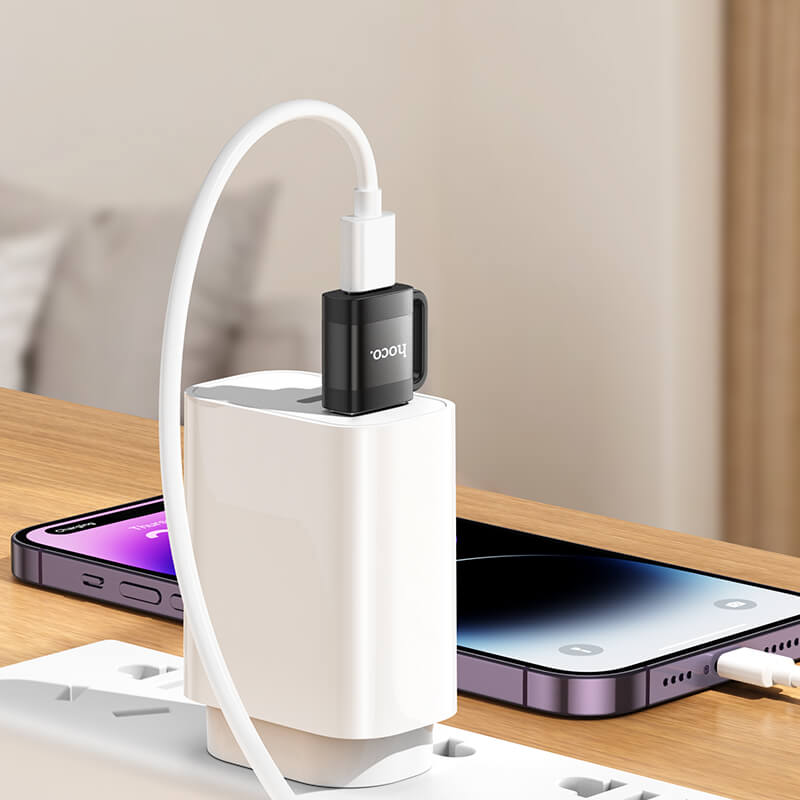 hoco USB-A to USB Type-C Universal Compatibility Data & Charging Adapter UA31D