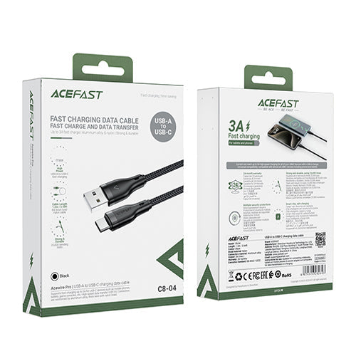 Mobie Braided Charging Cable USB-A to Type-C 3A 1.2m